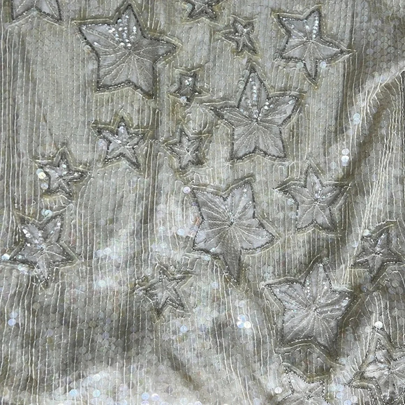 VINTAGE Marquis By Randall Cosco 100% Silk Sequin Skirt and Top - Picture 6 of 15